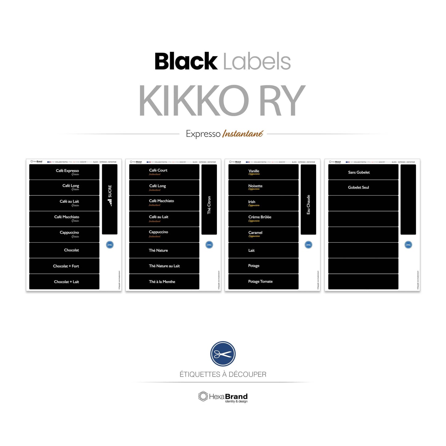 Necta Kikko RY - Étiquettes de sélection découpables