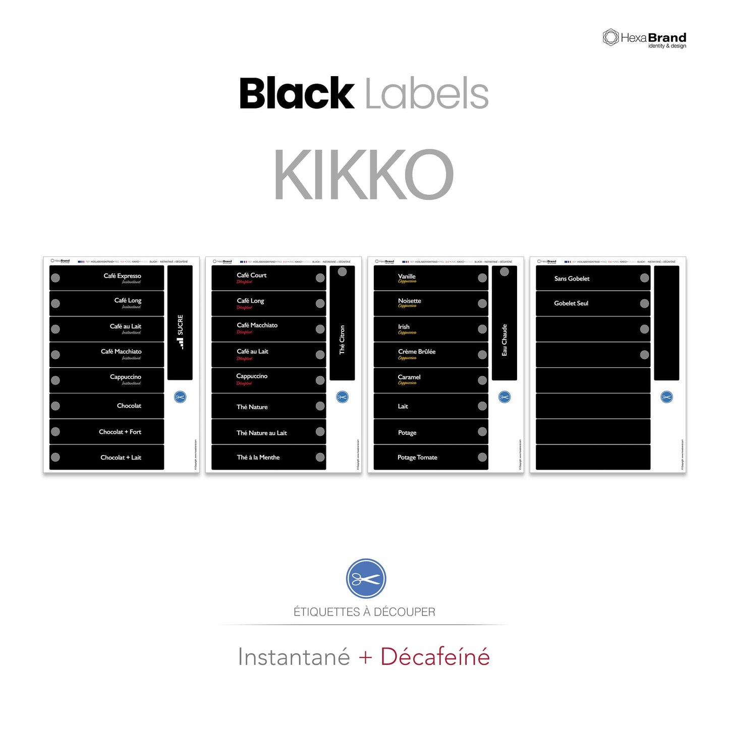 Necta Kikko - Étiquettes de sélection découpables