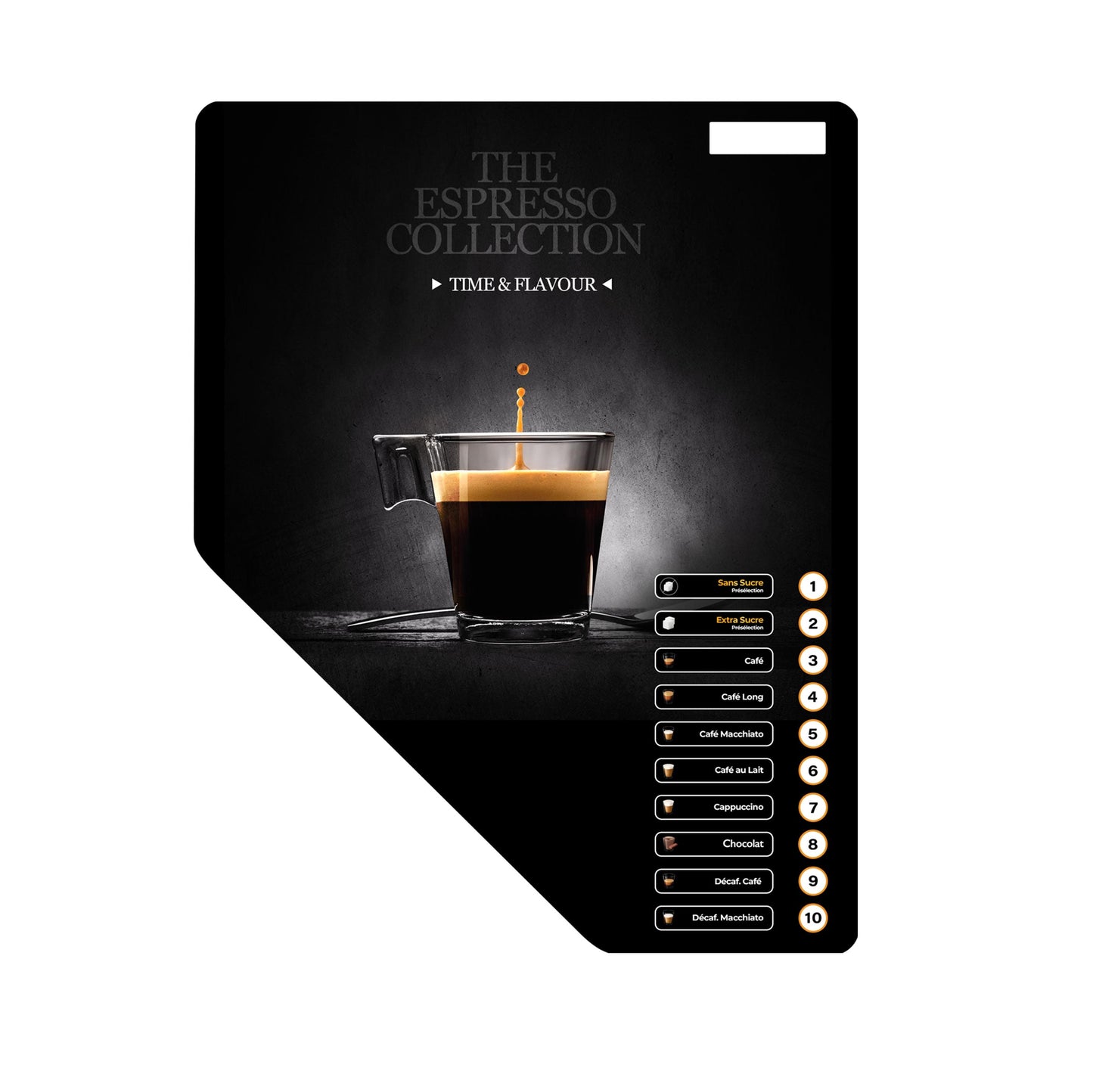 Frontau pour distributeur automatique Rhea XS Time & Flavour