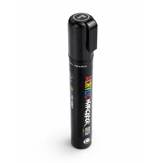 Marqueur acrylique noir RAL 9005 pour distributeurs automatiques