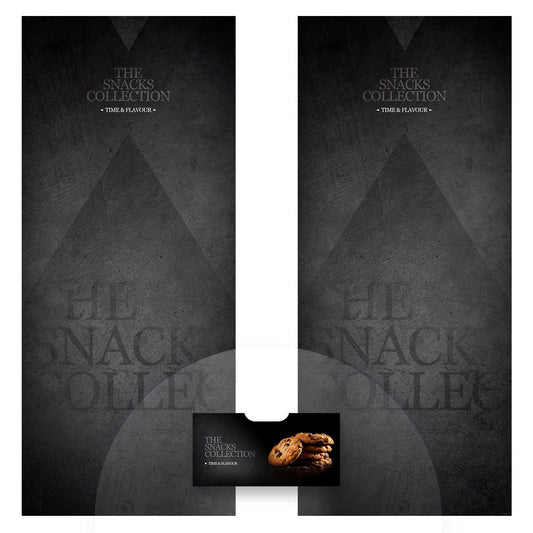 Éléments du kit d’adhésifs frontaux et latéraux pour distributeur automatique Necta Snakky Max Time Flavour