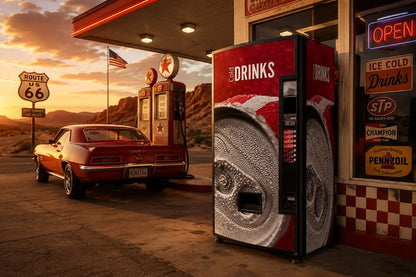 Vinyle Drinks - Red Coke 77cm x 185cm