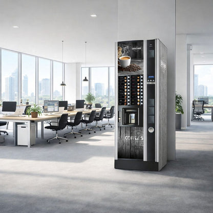 Distributeur automatique Necta Astro Coffee Shop dans un environnement de bureau