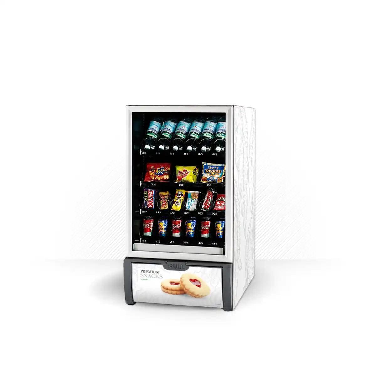 Kit d'adhésifs pour distributeur automatique Necta Mini Snakky Premium White