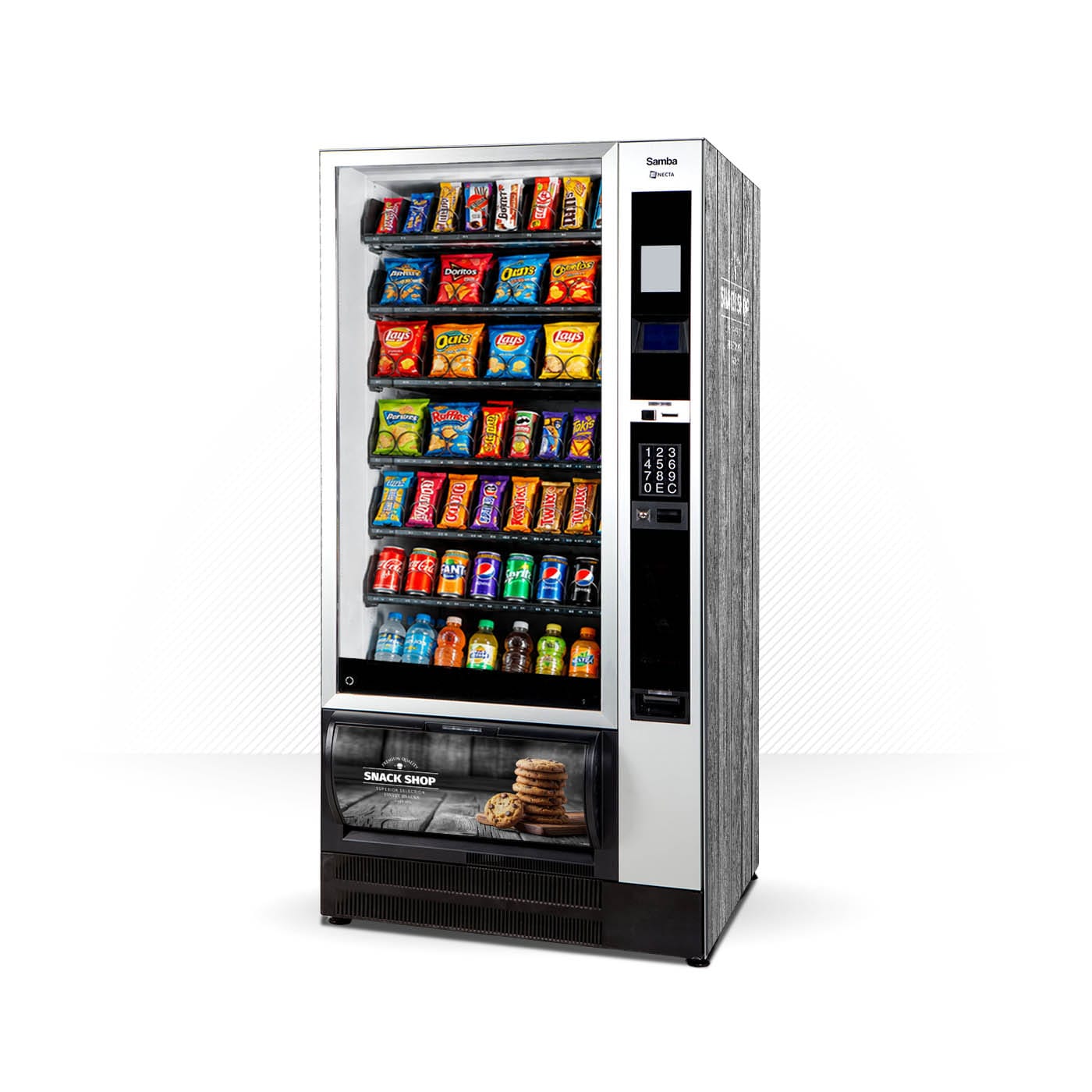 Kit d'adhésifs pour distributeur automatique Necta Samba Tango Coffee Shop