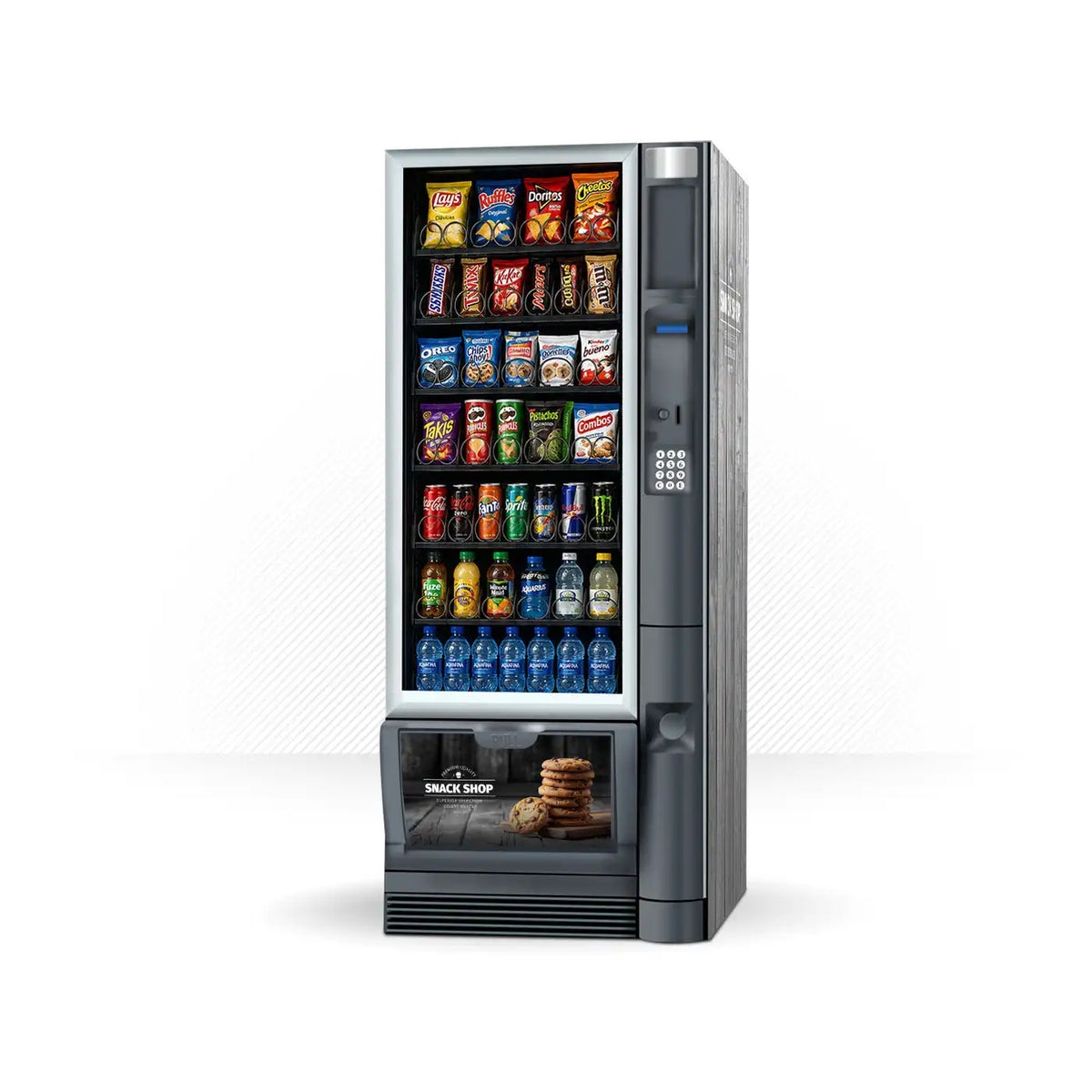 Kit complet d’adhésifs pour distributeur automatique Necta Snakky Coffee Shop