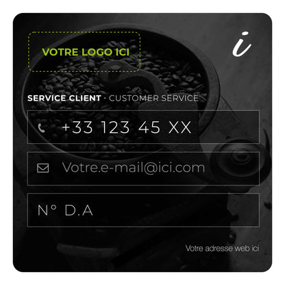 Adhésifs d’information - Personnalisables