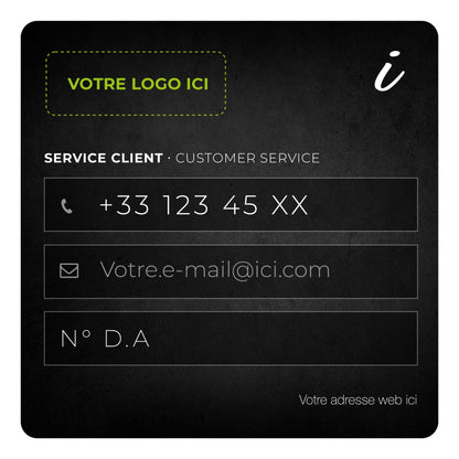 Adhésifs d’information - Personnalisables
