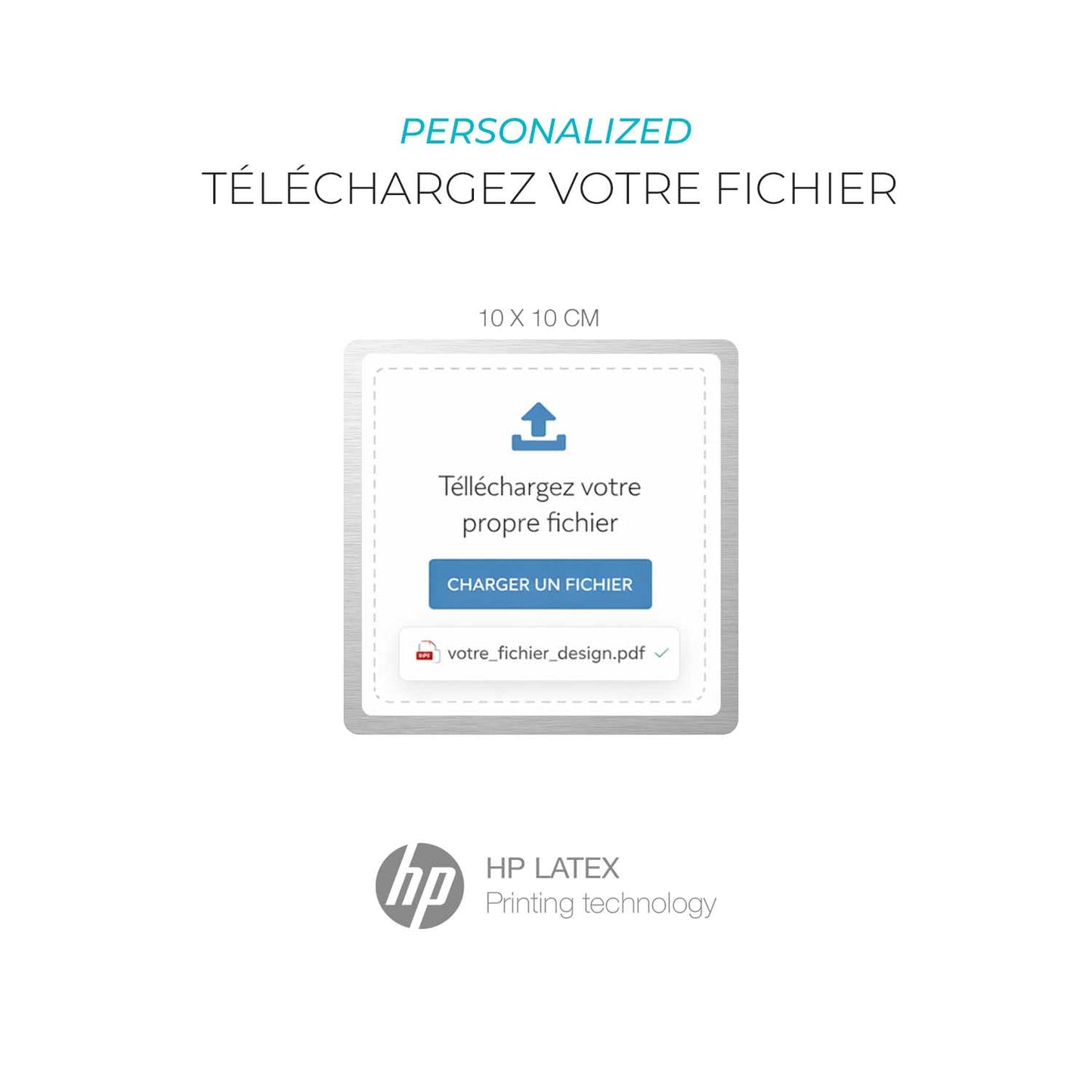 Adhésifs d’information personnalisés avec votre design