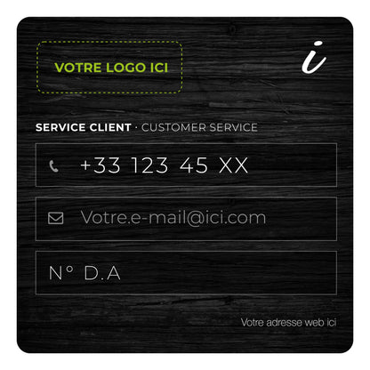 Adhésifs d’information - Personnalisables