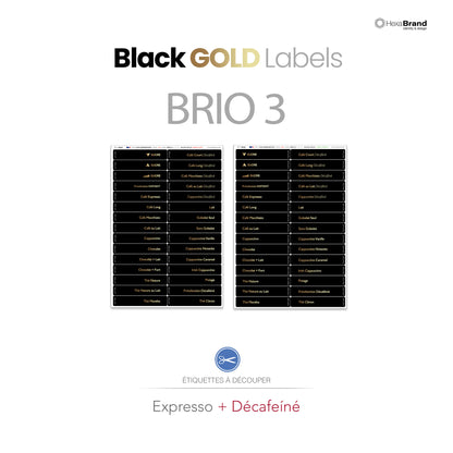 Necta Brio 3 - Étiquettes de sélection découpables