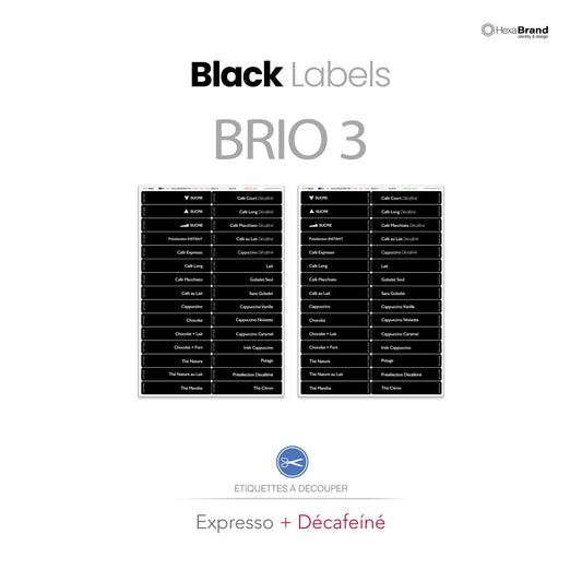 Necta Brio 3 - Étiquettes de sélection découpables