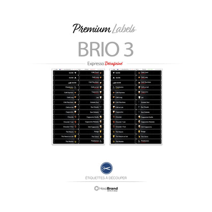Necta Brio 3 - Étiquettes de sélection découpables