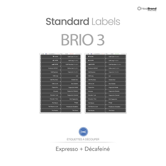 Necta Brio 3 - Étiquettes de sélection découpables