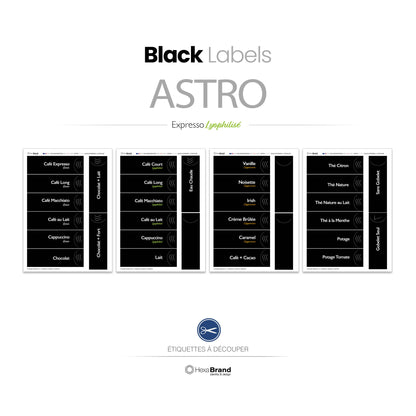 Necta Astro - Étiquettes de sélection découpables.