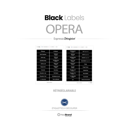 Necta Opera - Étiquettes de sélection découpables