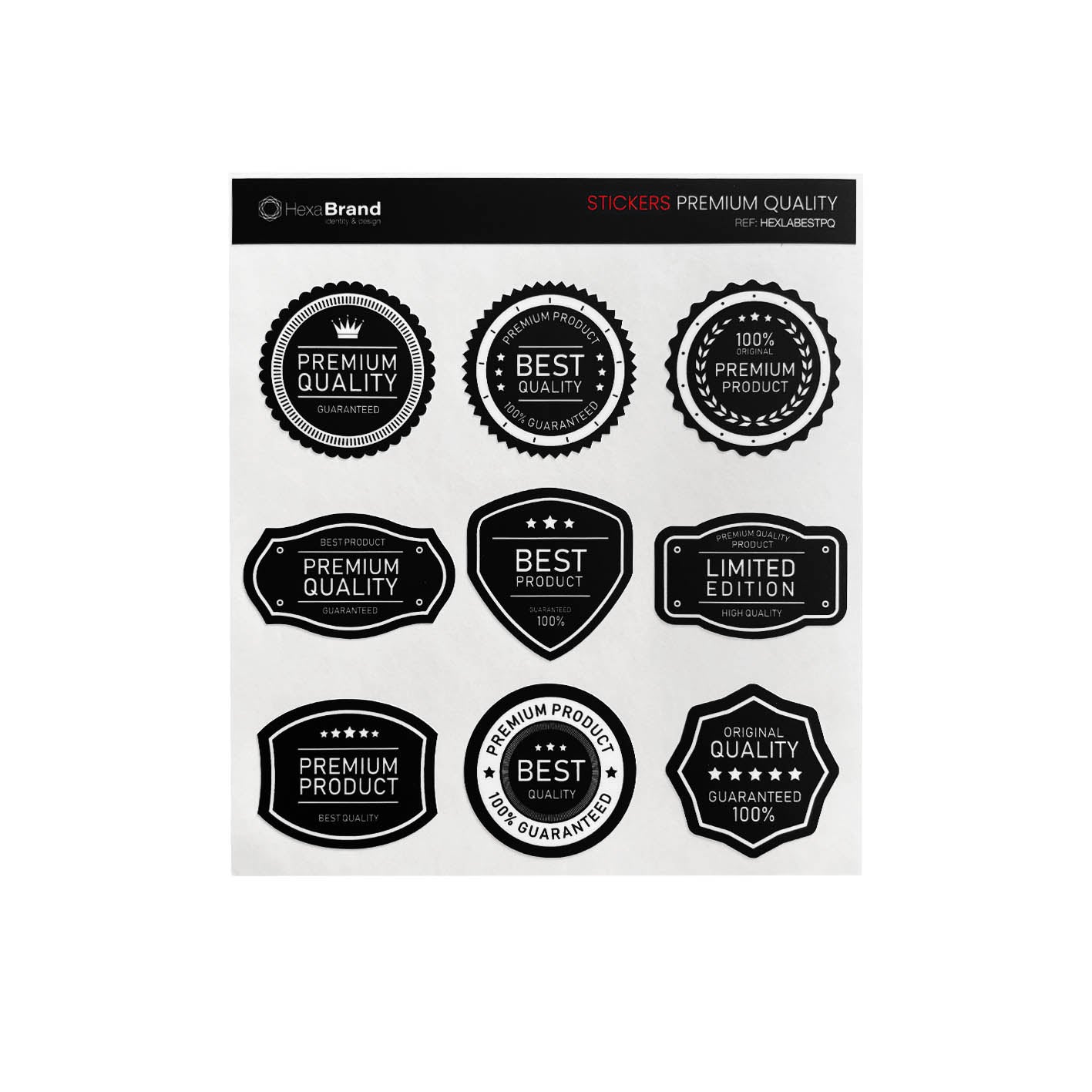 Ensemble d'autocollants - Premium Quality