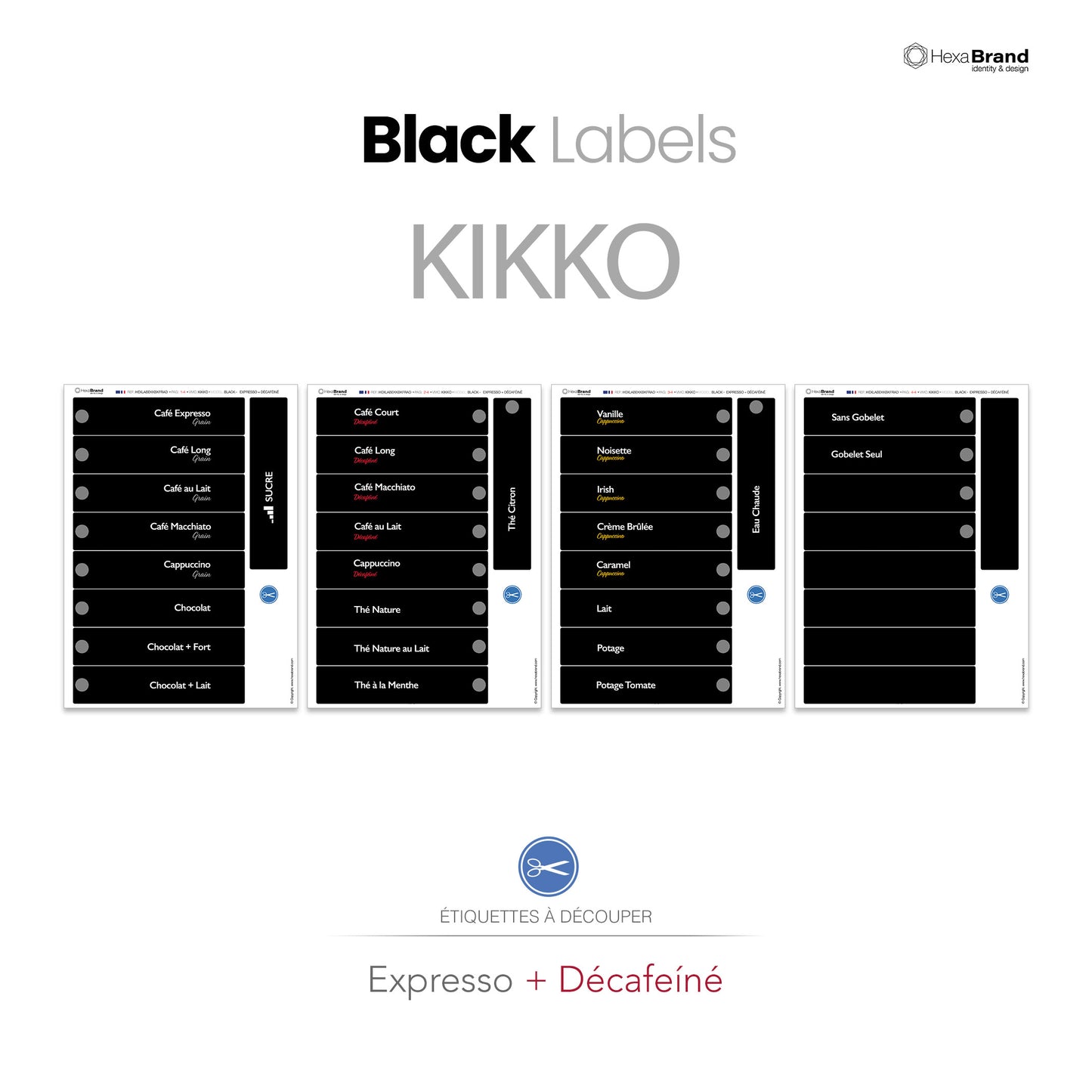 Necta Kikko - Étiquettes de sélection découpables