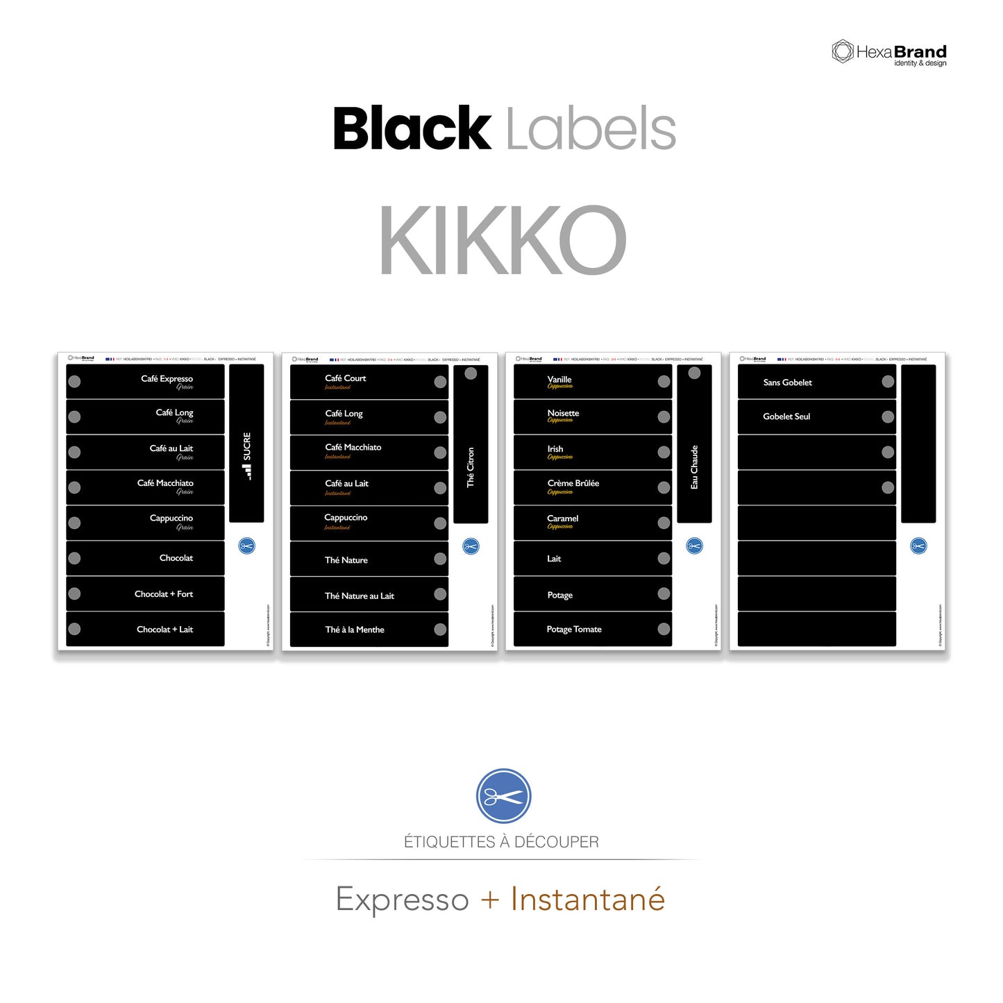 Necta Kikko - Étiquettes de sélection découpables