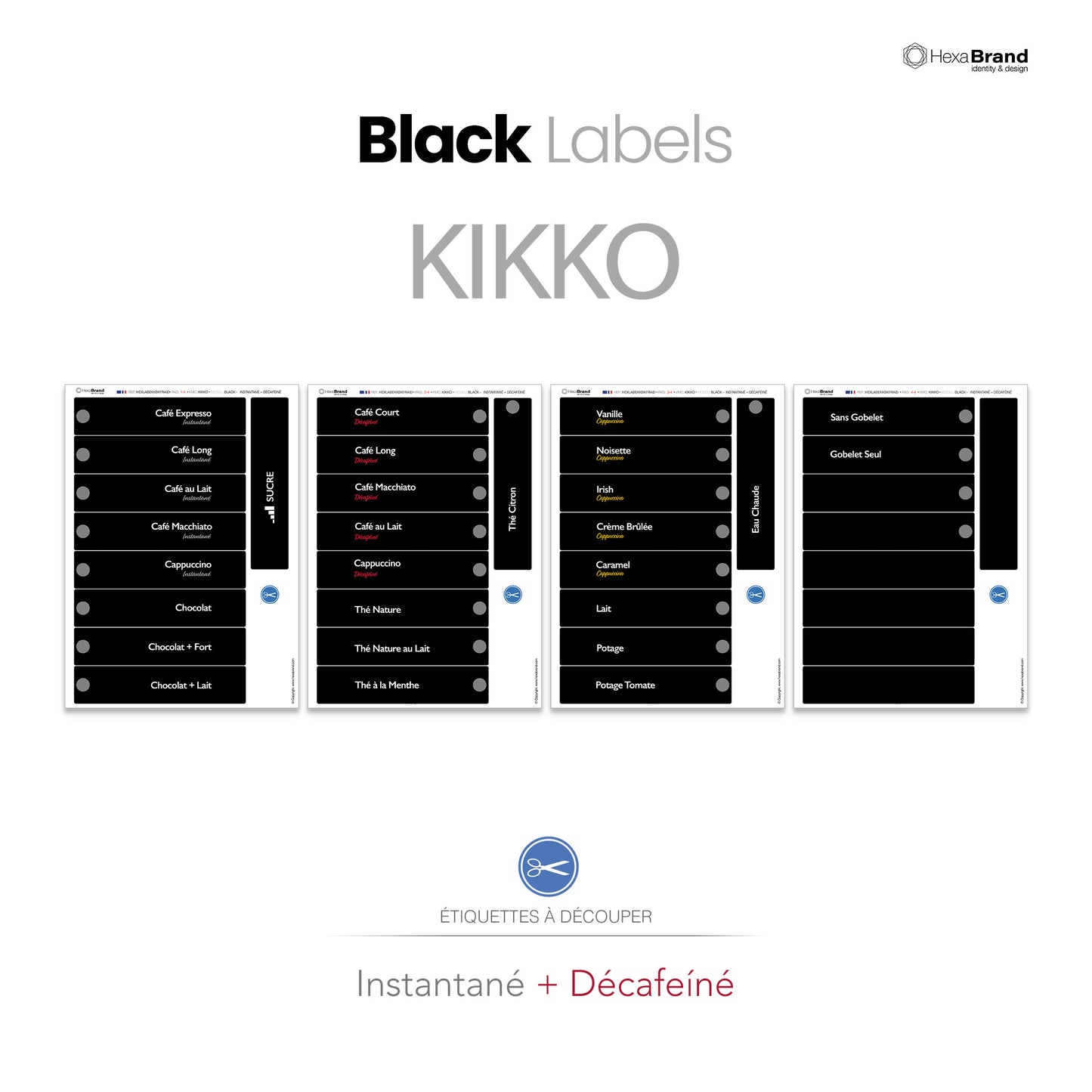 Necta Kikko - Étiquettes de sélection découpables