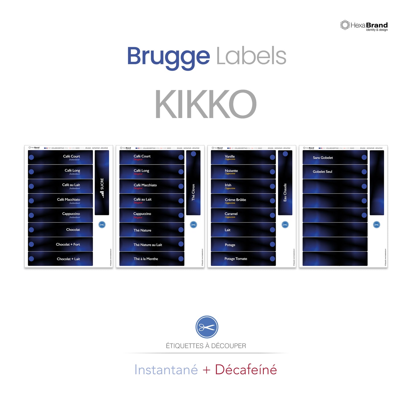 Necta Kikko - Étiquettes de sélection découpables