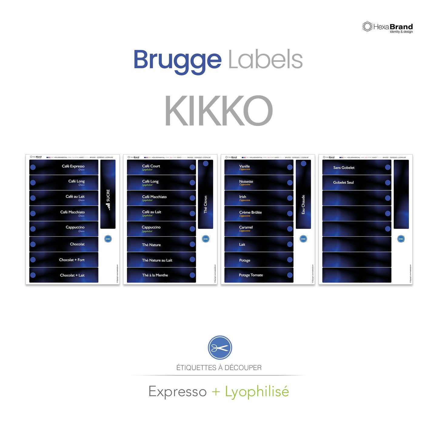 Necta Kikko - Étiquettes de sélection découpables