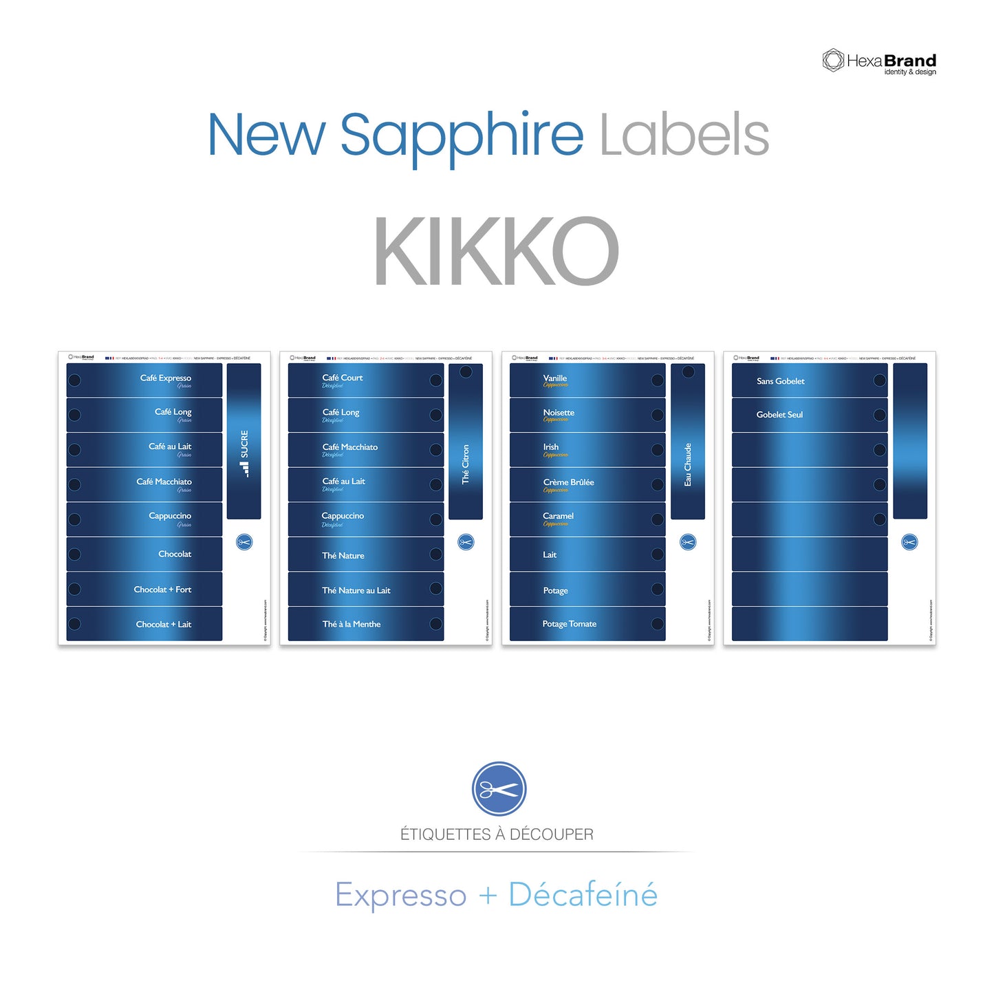 Necta Kikko - Étiquettes de sélection découpables