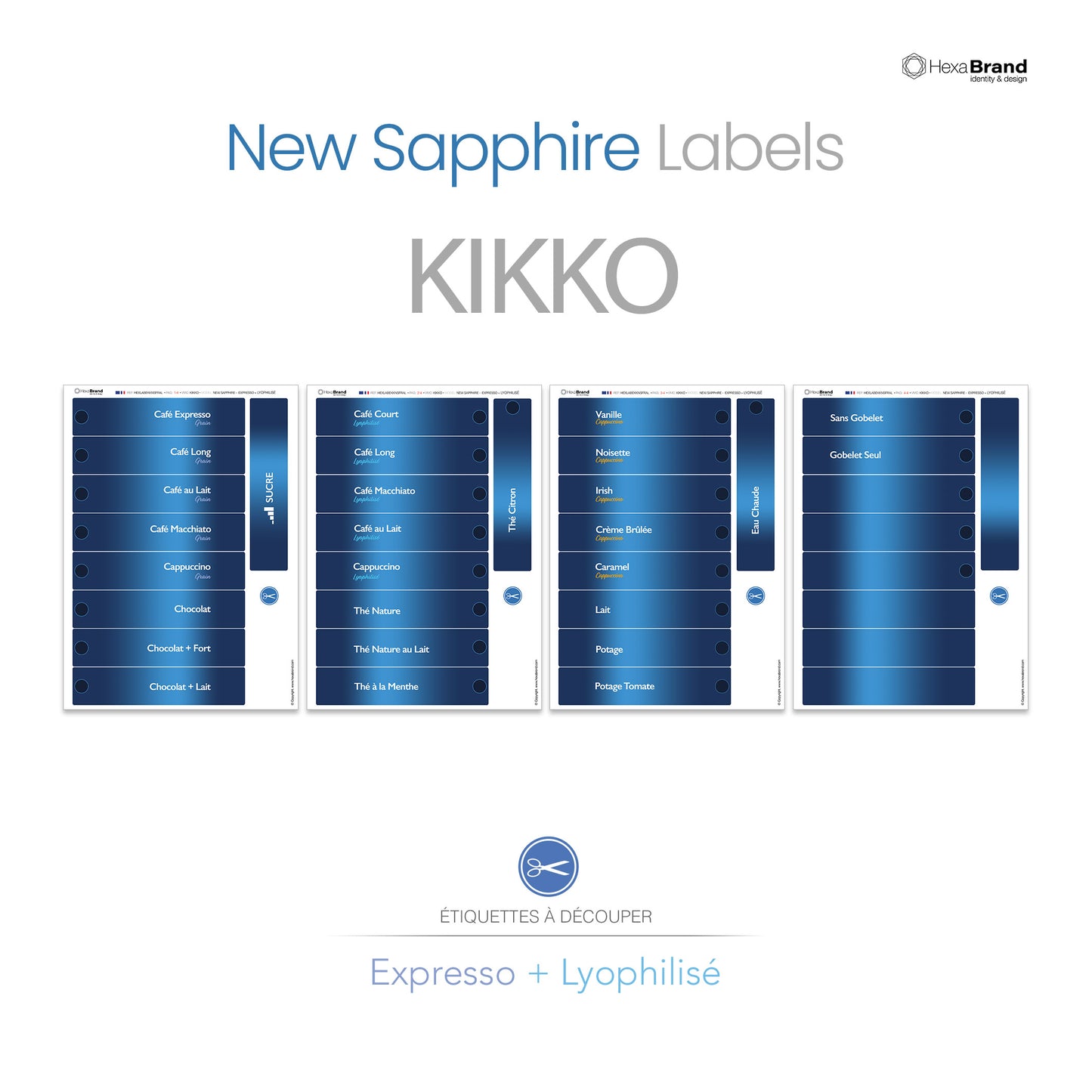Necta Kikko - Étiquettes de sélection découpables