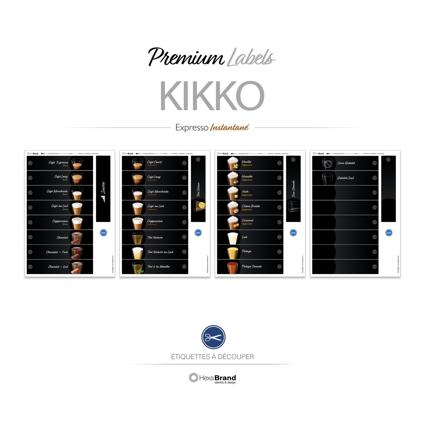 Necta Kikko - Étiquettes de sélection découpables