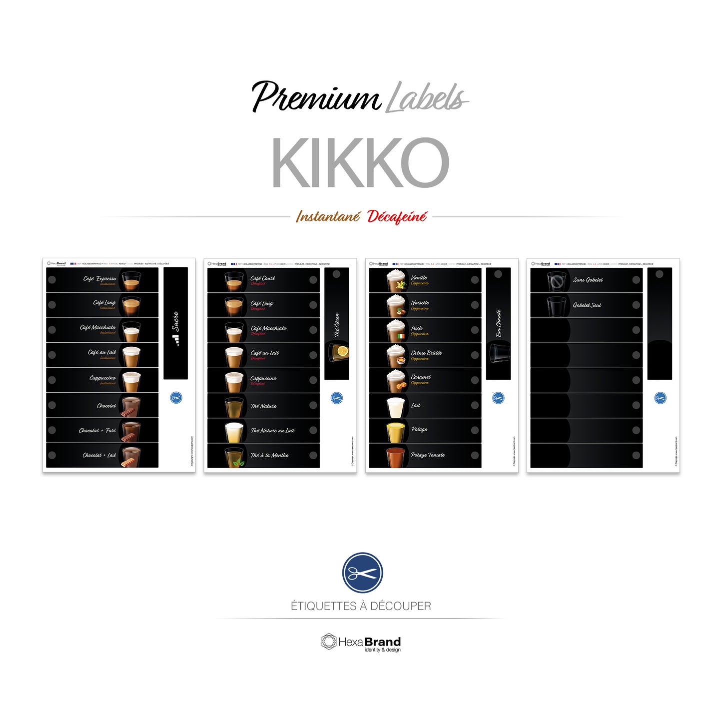 Necta Kikko - Étiquettes de sélection découpables