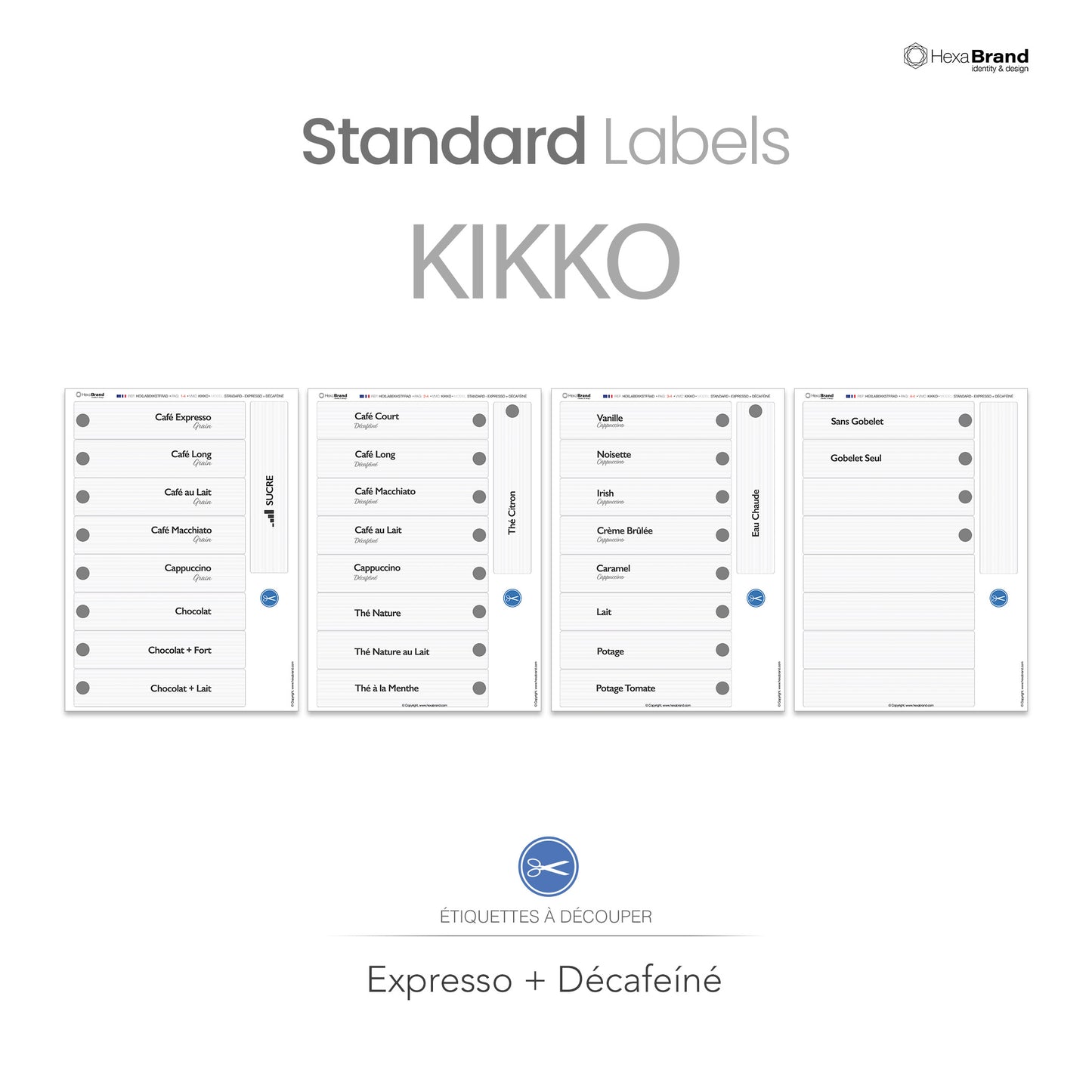 Necta Kikko - Étiquettes de sélection découpables