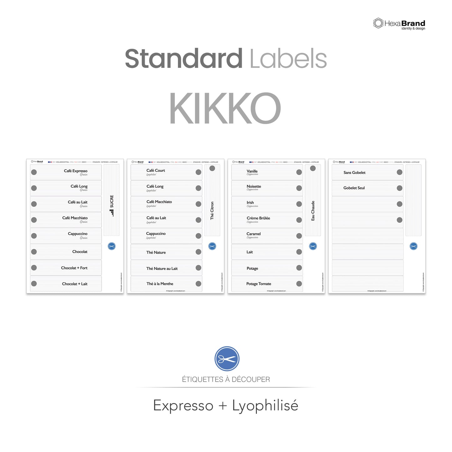 Necta Kikko - Étiquettes de sélection découpables