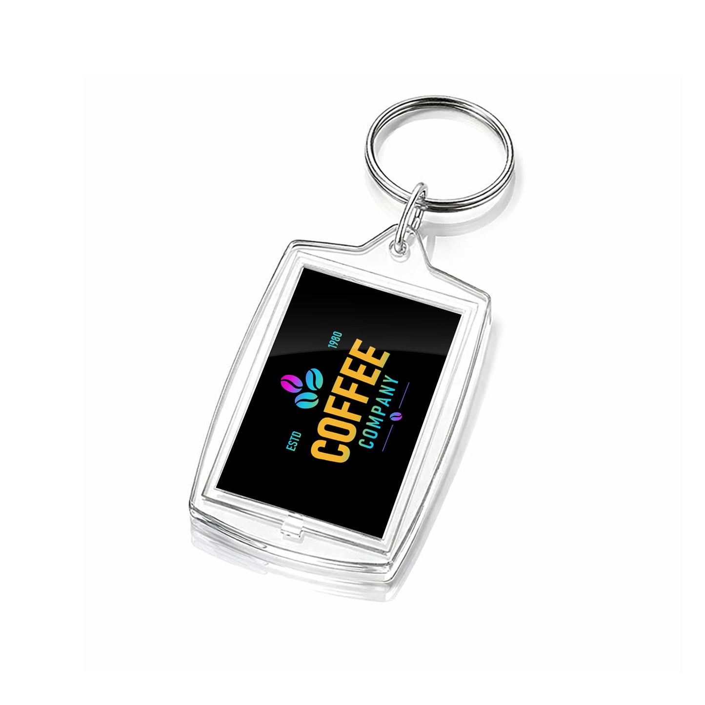 Porte-clés acrylique personnalisé – spécial vending