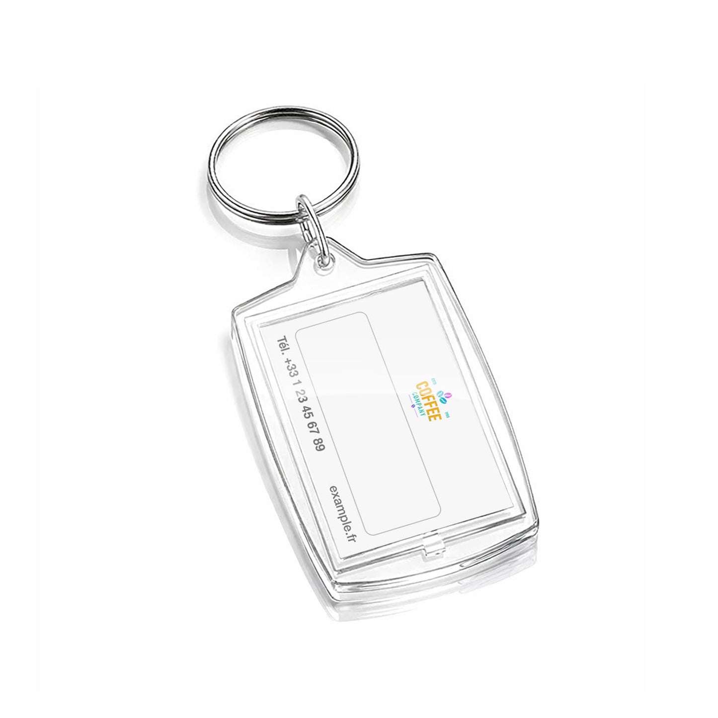 Porte-clés acrylique personnalisé – spécial vending