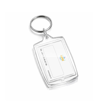 Porte-clés acrylique personnalisé – spécial vending