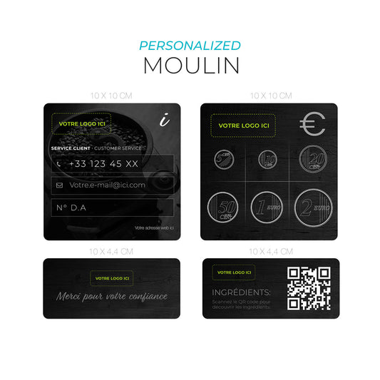 Autocollants d’information - Personnalisables