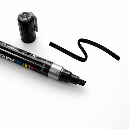 Marqueur correcteur de peinture acrylique noir 9005