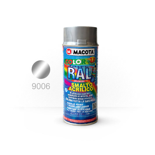 Peinture Spray gris métallique 9006