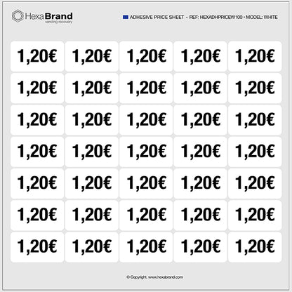 Autocollants de prix - Vending