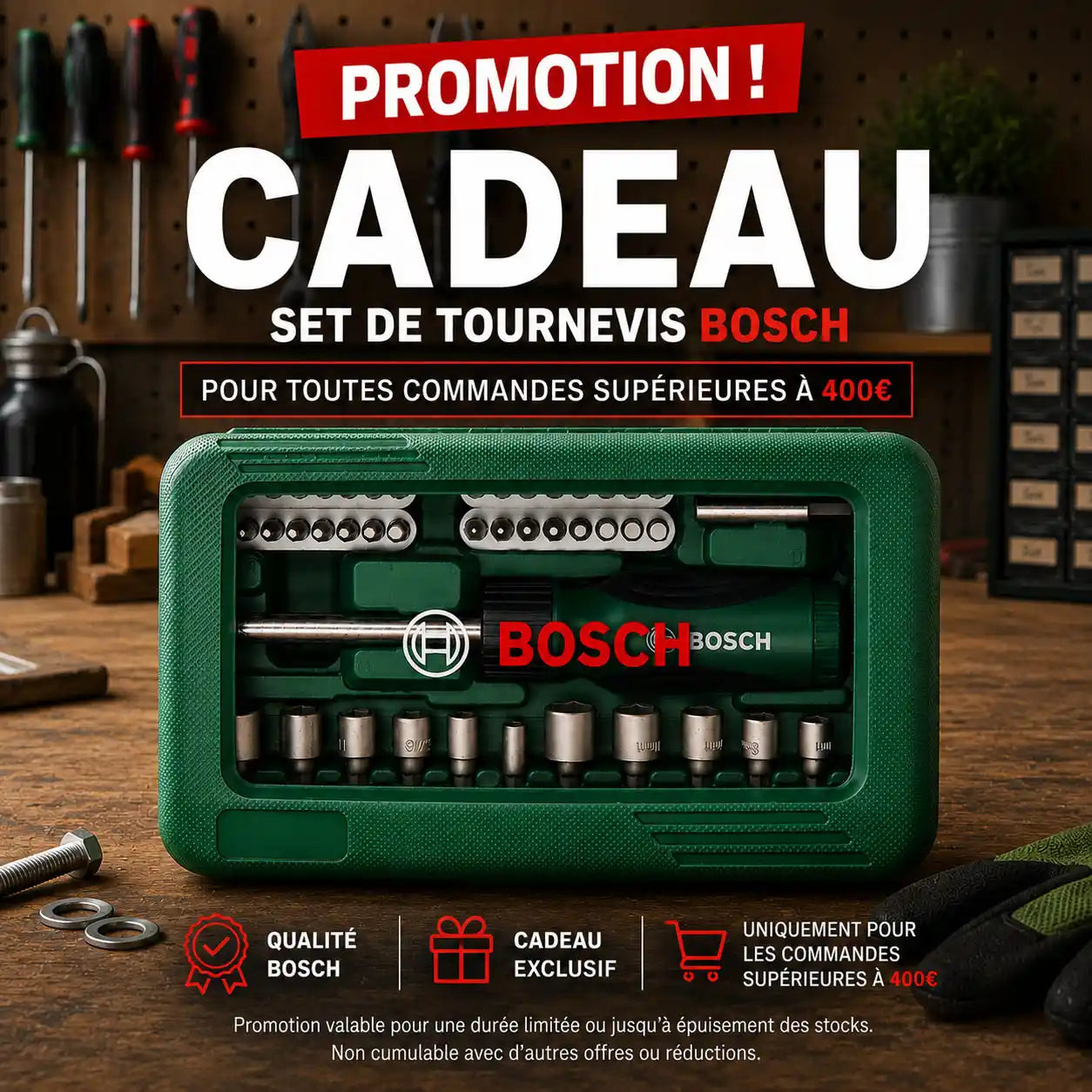 Bosch – Coffret de 46 pièces