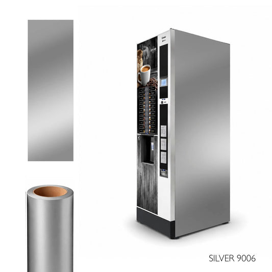 Adhésif latéral noir pour distributeurs automatiques SILVER 9006