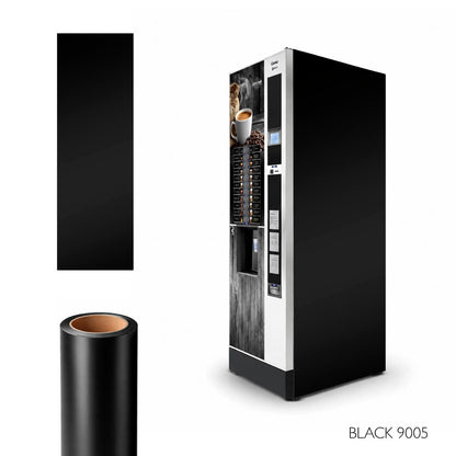 Adhésif latéral noir pour distributeurs automatiques BLACK 9005