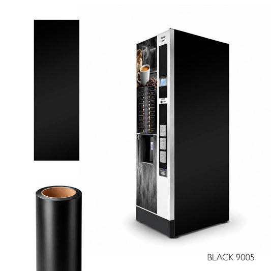 Adhésif latéral noir pour distributeurs automatiques BLACK 9005