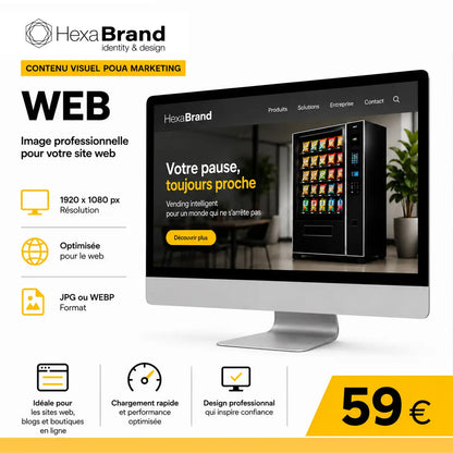 Contenu visuel pour le marketing des entreprises de distribution automatique