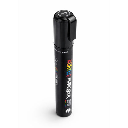 Marqueur acrylique noir RAL 9005 pour distributeurs automatiques