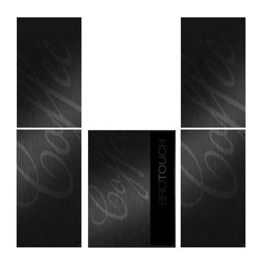 Vinyles adhésifs pour distributeur automatique Necta Barista 300 Black Aluminum