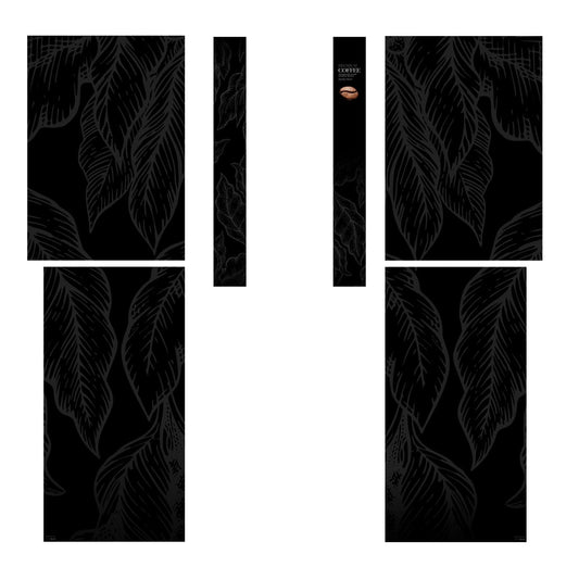Éléments du kit d’adhésifs frontaux et latéraux pour distributeur automatique Necta Solista krea Premium Black
