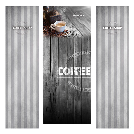 Éléments du kit d’adhésifs frontaux et latéraux pour distributeur automatique Necta Venezia Coffee Shop