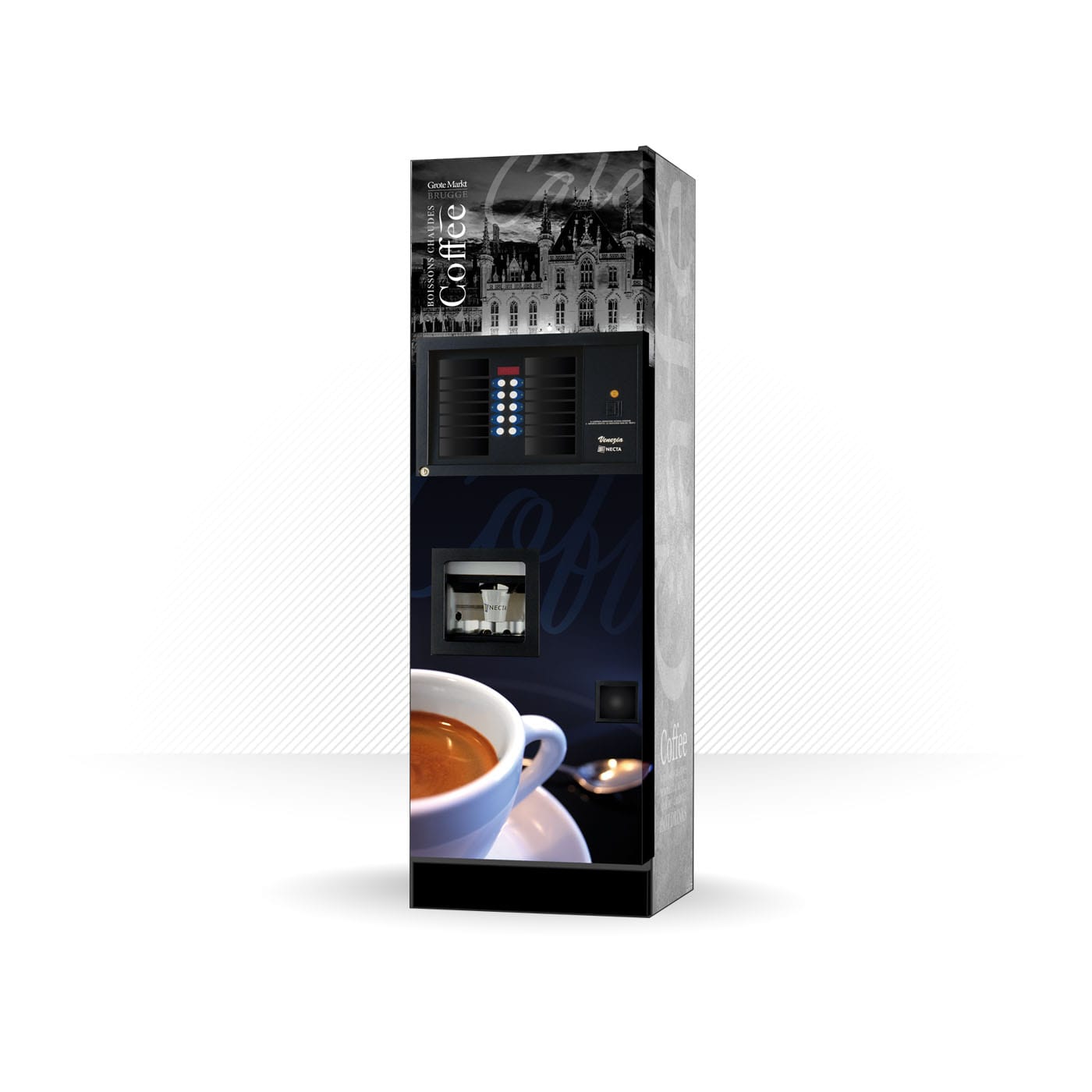 Kit complet d’adhésifs pour distributeur automatique Necta Venezia Brugge
