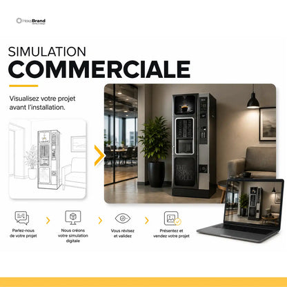 Simulation commerciale pour distributeurs automatiques